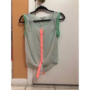 Button down tank top.